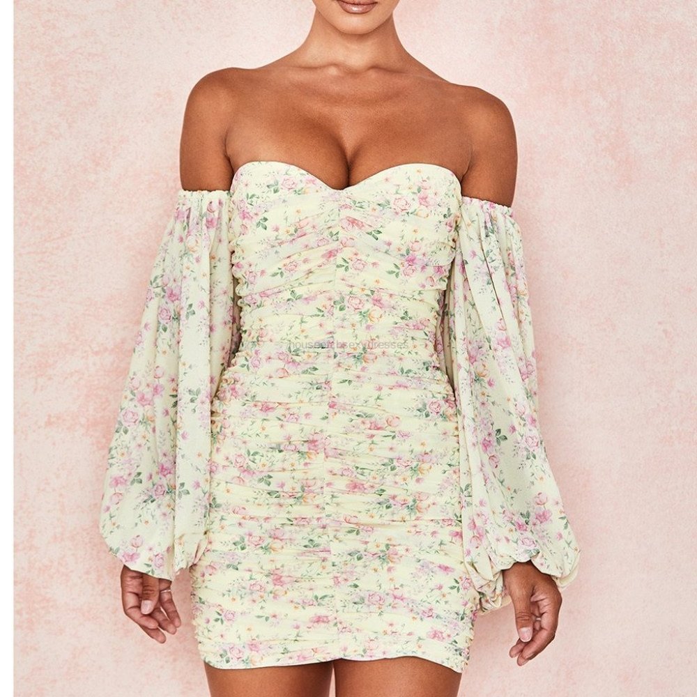 RARE House of CB Giovanna Floral mini dress, size S